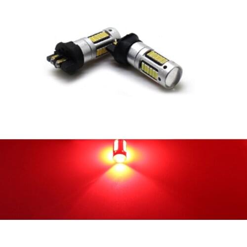 YaaGoo Red DRL 30SMD PW24W LED For BMW F30 3 Series Fog Light Bulb