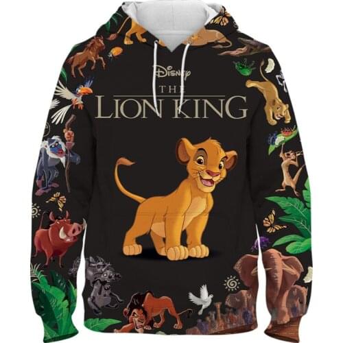 Fashion Anime Lion King Animal 3D Printed Hooded Boy Girl Kids Hoodies Mens Womens Shinning Design Sweatshirts Harajuku Hoody