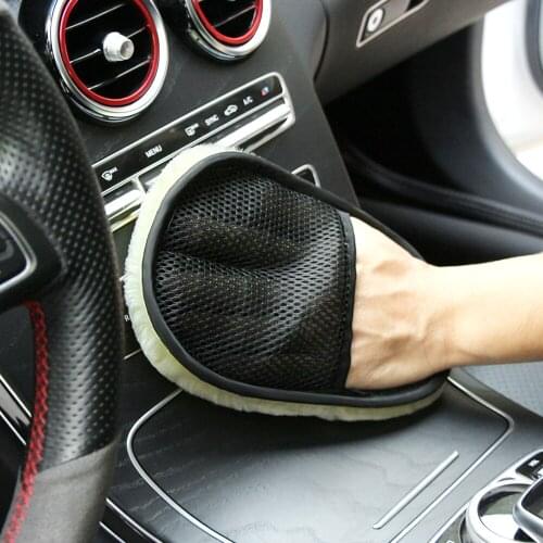 Car Styling Wool Soft Car Washing Gloves Cleaning for Hyundai i10 i20 i30 i40 ix20 ix35 ix55 accent tucson H100 H200 H300 H350