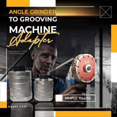 Angle Grinder To Grooving Machine Adapter 100/125 Type Lock Nuts Flange Inner Outer Kit For Variable Slotting Machine Conversion