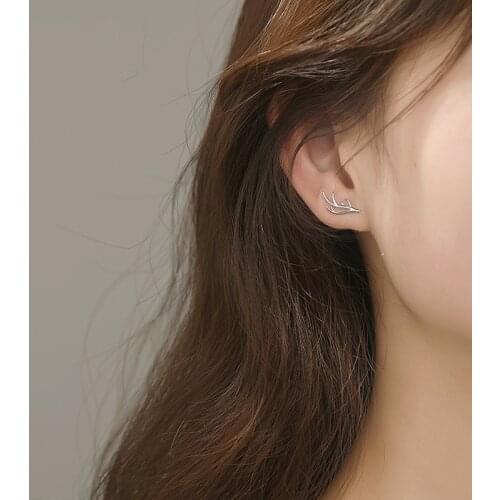 Christmas Elk Stud Earrings For Women Cute Korean Fashion Simple Temperament New Trendy Hot Student Girl Daily Jewelry BOYULIGE