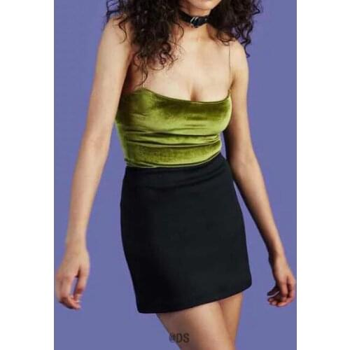 10pcs Bralette Crop Top V Neck Rubber Band Straps Sexy Strappy Cami Camisole Casual Women Top