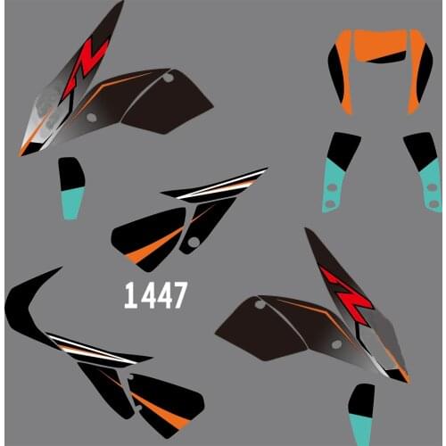 1447 Motorcycle Team Graphic & Backgrounds Dirt Sticker Kit Decals Fit For KTM DUKE 690 2012 2013 2014 2015 2017 2017 2018 2019