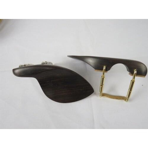 20pcs natural ebony violin chinrest 4/4 with screw,violin parts