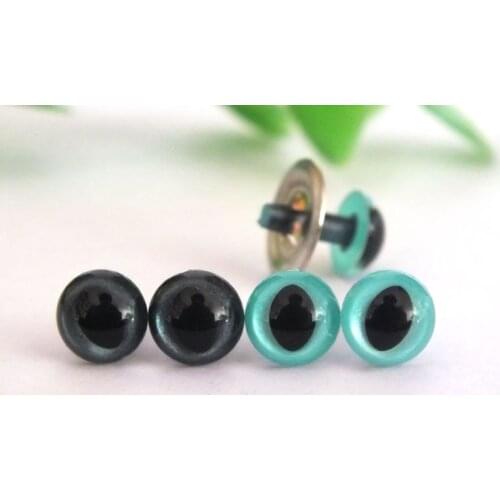 7.5mm dark blue and blue color safety cat eyes For Bear Doll Animal Puppet Making --20pairs