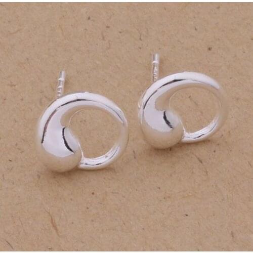 AE207 Hot sterling earrings , fashion jewelry , bean sprout /ccgaktna ammajdta silver color