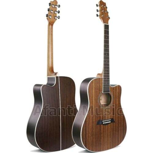 Afanti Music 41 inch Walnut top / Walnut Back & Sides Acoustic guitar (WY-032)