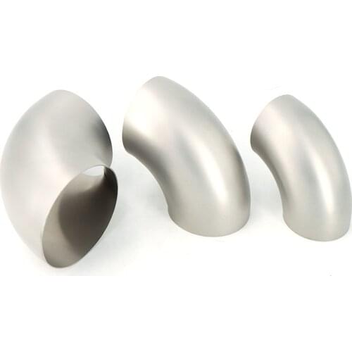 Car Accessories Titanium alloy exhaust pipe 90 degree connection elbow 51mm 63mm 76mm TC18 TA18 TC4 TI-6A1-4V TA3 TA2 GR7 GR12