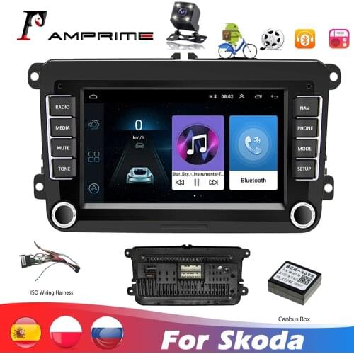 AMPrime 2 Din 7" Android Car Multimedia player For VW/Volkswagen/Passat/POLO/GOLF/Skoda/Seat GPS Navigation Car Radios
