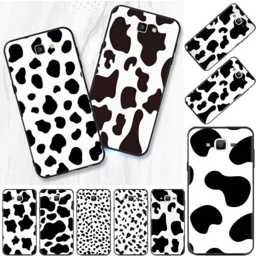 Cow Milk Black White Phone Case For Samsung Galaxy J2 J4 J5 J6 J7 J8 2016 2017 2018 Prime Pro plus Neo duo