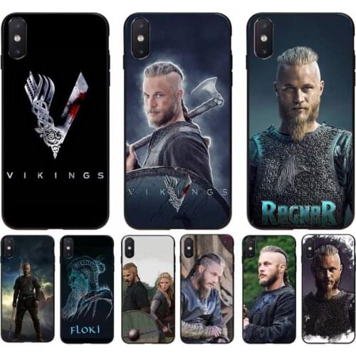 FHNBLJ TV Series Vikings Ragnar Lothbrok Phone Case for iphone 11 Pro Max X XS MAX 6 6s 7 8 plus 5 5S 5SE XR SE2020
