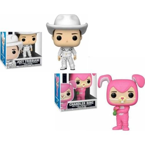 Funko American TV series POP Friends pink CHANDLER BING 1066# JOEY TRIBBIANI 1067# Vinyl Action Figures Collection Model kids