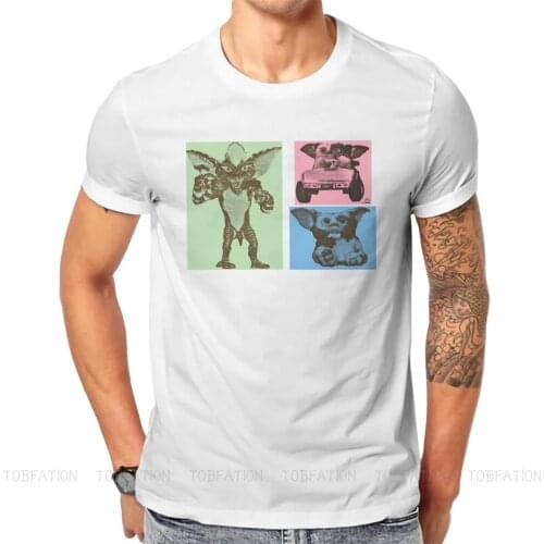 Gremlins Mogwai Gizmo Film TShirt for Men Pop Art Gremlin Triple Threat Humor Summer Tee T Shirt High Quality New Design Fluffy