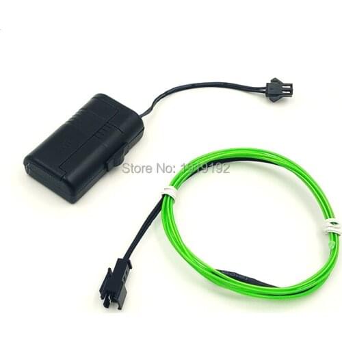 1.3mm 1Meter Powered by Micro 1.5V EL Driver Flexible EL Wire Rope Cable Strip Neon Glowing Light Home Clothing Party Decoration