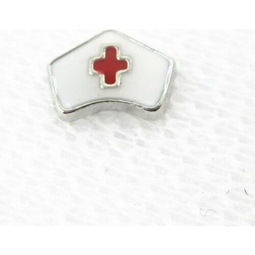 Hot Selling 20pcs/lot Red Cross Floating Charms Living Glass Memory Lockets Floating Charms DIY Jewelry Accessory