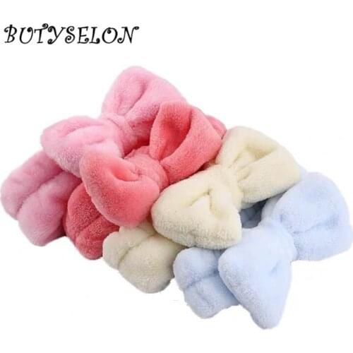 Soft Bowknot Elastic Hair Band Hairlace For Eyelash Extension Cosmetic Headbands for Face Washing Tool Makeup Tool