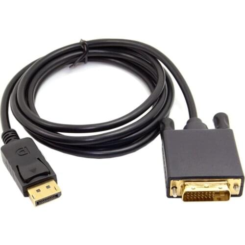 DisplayPort DP Male to DVI Male Single Link Video Cable 6ft 1.8m for DVI Monitor