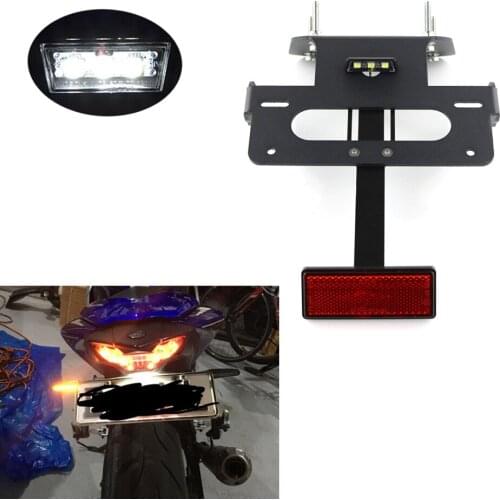 Fit For Yamaha YZF-R25 2014-2020 YZF-R3 MT-25 MT-03 2015-2020 License Plate with LED Light Fender Eliminator Rear Tail Tidy