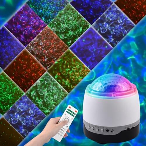 USB Powered Starry Projector For Home Speaker Music Player Home Disco Party Stage Lighting Effect Kids Xmas Gifts