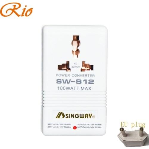 SINGWAY 100W 70W 150W 110V 120V to 220V 240V Step-Up Down Voltage Converter Transformer Travel Dual Channel Power Converter