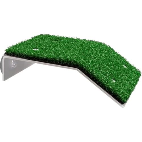 1pc Turtle Drying Platform Simulated Lawn Reptile Tortoise Climbing Ladder