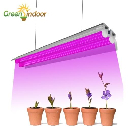 LED Grow Light Strips 100W Phyto Lamp For Plants 1356LX With Double Tube For Seedlings Home Shelf Indoor Phytolamp Hydroponic