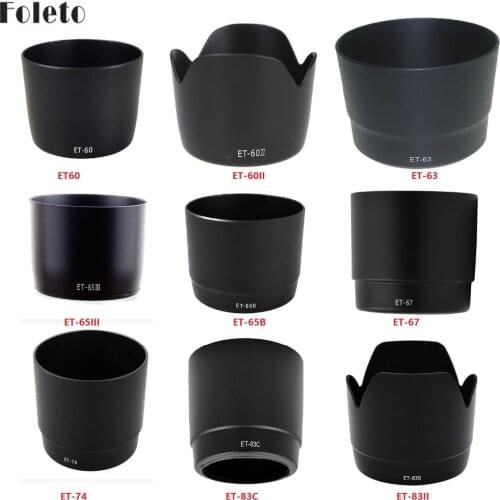 Foleto Telephoto Lens Hood ET-60 II ET63 ET65B ET74 ET83C ET83II For canon EF EF-S Lens 500d 600d 1000d 110d 600d 700d 800d 5div