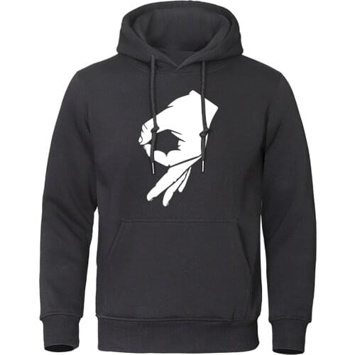 Okay Hand Sign Hoodie Finger OK Men Pullover Harajuku Sweatshirt Autumn Hoodies High Quality Warm Streetwear