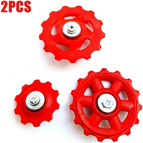 2 Pcs Bicycle Rear Derailleur Jockey Wheels 6/7/8 Speed Ultralight MTB Road Bike Guide Wheels 10T/13T/15T Derailleur Pulleys
