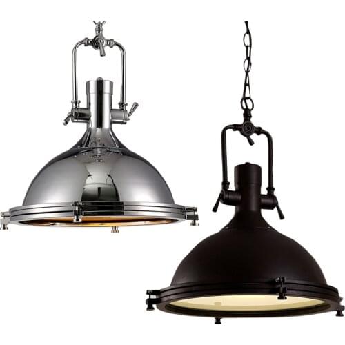 Vintage Loft Pendant Lights Metal Cage Chain Retro Hanging Lamp Industrial Bar Restaurant Living Kitchen Dining Room Cafe Lamps