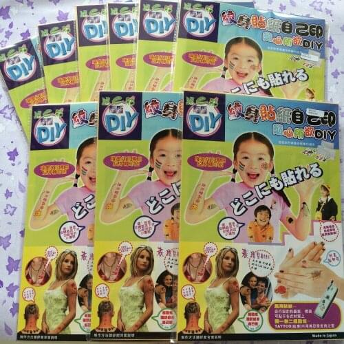 Japanese tattoo (90 sets/lot) A4 size decal water transfer printing tattoo paper temporary