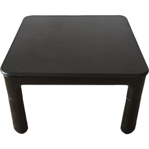 Japanese Kotatsu Table Small 60cm Reversible Top Black/White Living Room Furniture Foot Warmer Heated Low Coffee Table Designer