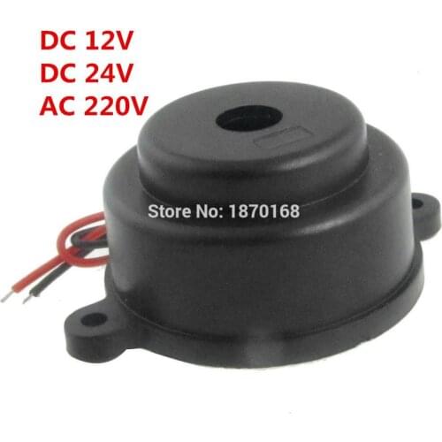 ZMQ-3522 DC12V DC 24V AC220V Black Piezoelectric Electronic Siren Music Beep Alarm Orchid Grass Melody Buzzer