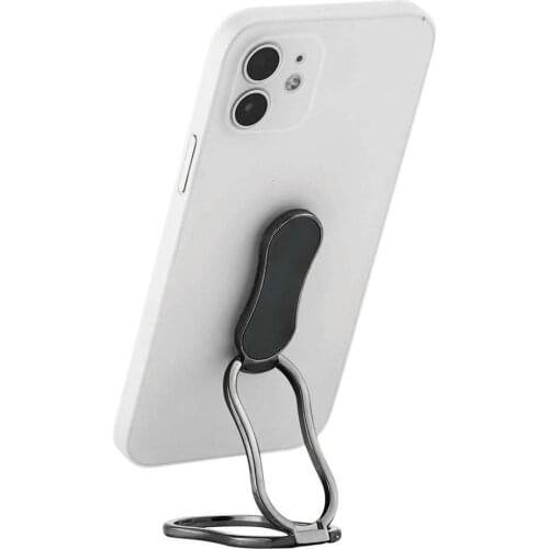 1PC New 360 Rotation Foldable Mount Stand Back Phone Holder Ultra-Thin Multi Angle Portable Metal Finger Kickstand for Desktop