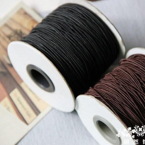 100 yards 1mm Round Elastic Cord Nylon Coated,Stretch Cord Beading String,Fit For Bracelet & Necklace,DIY Accessory