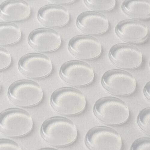 180pcs 15mm x 3mm Clear anti slip silicone rubber plastic bumper damper shock absorber 3M self-adhesive silicone feet pads