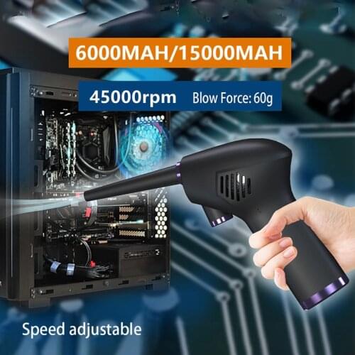 45000 RPM Cordless Air Duster Compressed Air Blower Cleaning Tool For Computer Laptop Keyboard Electronics Cleaning For Camera