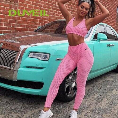 6 Color Jacquard weave Sexy Female Yoga Sport Suit Vest+Yoga Pants Fitness Backless Yoga Set Bodybuilding Gym Running Sportswear