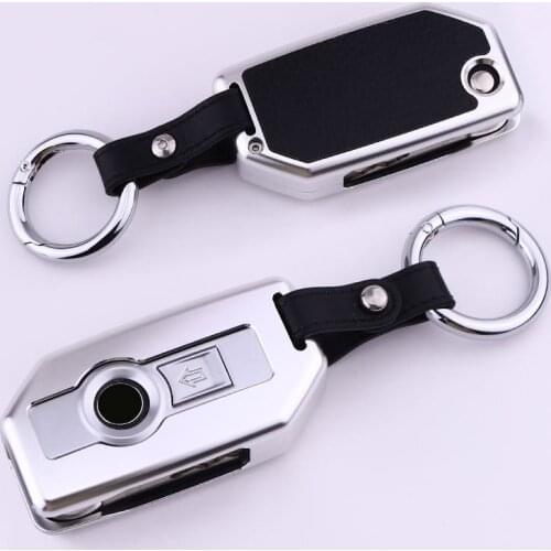 Aluminum Alloy Leather Motorcycle Car Key Case Protection Shell Cover For BMW R1200GS R1250GS R1200RT K1600 GTGTL F850 750GS
