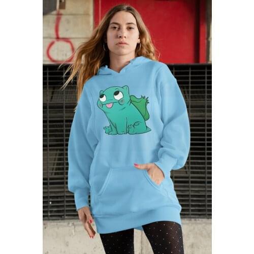 Angemiel Wear Balbazar Pokemon Blue Dress Sweatshirt Tunik