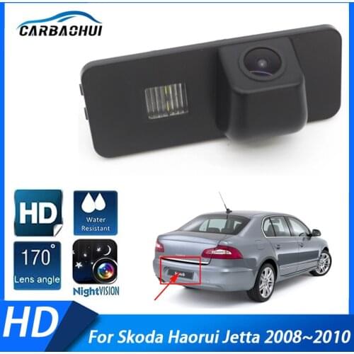 Car Rear View Reverse Backup CCD HD Night Vision Camera Waterproof High quality RCA For Skoda Haorui Jetta 2008 2009 2010