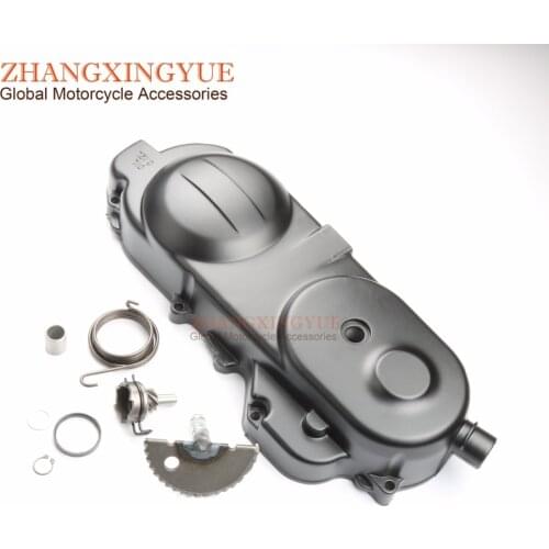 49cc 50cc 10 inches Crankcase Engine Cover Long case Motor Left GY6 Scooter QMB139 Moped 400mm + start tooth + spring
