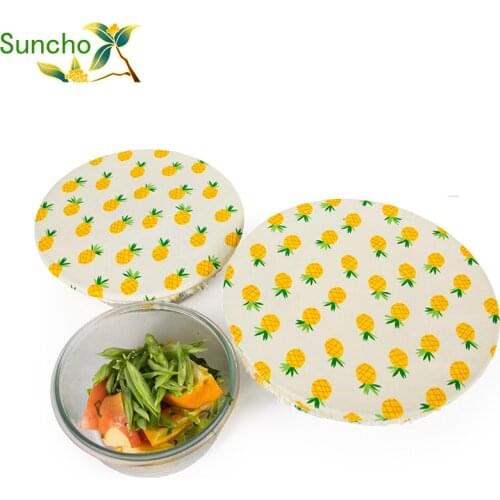World Master 3Pcs/Set Bowl Cover Washable Reusable Cotton Dust Cover Tableware Fresh Cloth Multifunctional Kitchen Accessories