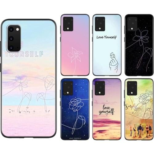 Love Yourself Flower Kpop For Samsung Galaxy A01 A11 A12 A21 A21S A31 A41 A42 A51 A71 A32 A52 A72 A02S UW Phone Case