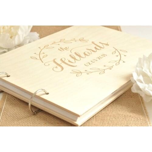 Wood-wedding-guest-book-Signature-Guestbook-For-Wedding-Baby-Shower-Birthday-Custom-Name-Date-Party-Decor
