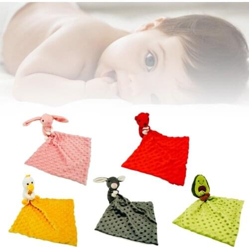 Baby Soother Appease Towel Soft Animal Doll Teether Infants Comfort Sleeping Nursing Cuddling Blanket Toys Shower Gifts