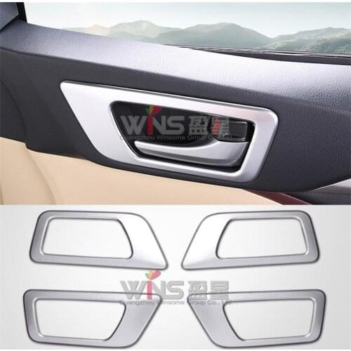 For Toyota Highlander Kluger 2014-2016 Chrome Interior Door Handle Civer ABS Car-styling Accessories Mouldings