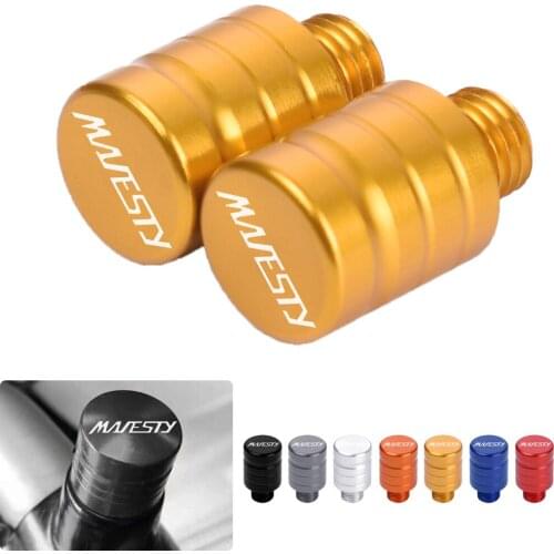 For Yamaha Grand Majesty 400 2005 2006-2021 M10*1.25 Motorcycle Mirror Hole CNC Aluminum Blanking Plugs Screws Anodic Oxidation