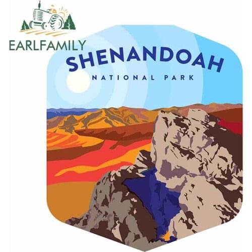 EARLFAMILY 13cm x 11.3cm for Shenandoah National Park Refrigerator Car Stickers Laptop Windshield Decal Scratch-Proof Decoration