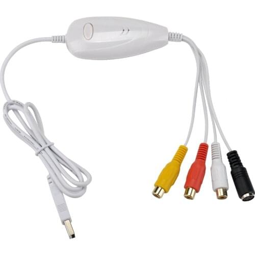 EZCAP 1568 AV S-Video USB 2.0 Audio Video Capture Card Plate Converter Adapter DVD DVR VHS for Win7 /8 /win10 Mac OS X 10.10